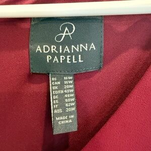 Adrianna Papell Deep Red Gown